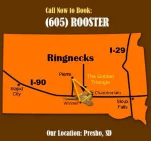 Map highlighting Our Location in Presho, SD with major highways and nearby cities.
